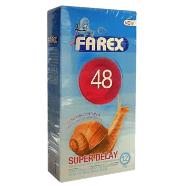کاندوم شماره 48 super delay 12 pcs فارکس